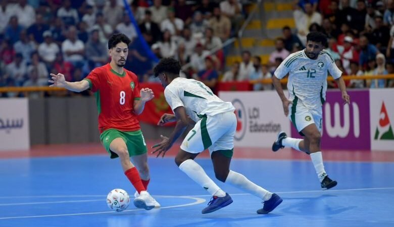 المنتخب الوطني لكرة القدم داخل القاعة يفوز على السعودية
